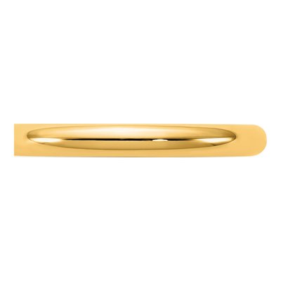 14K Yellow Gold 2.5mm Domed Comfort-Fit Wedding Band – view 3