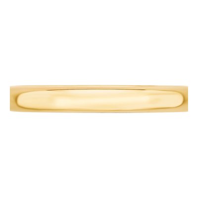 14K Yellow Gold 3mm Domed Comfort-Fit Wedding Band – view 4