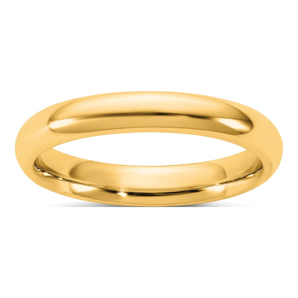 14K Yellow Gold 3.5mm Standard Comfort Fit Band Size 6