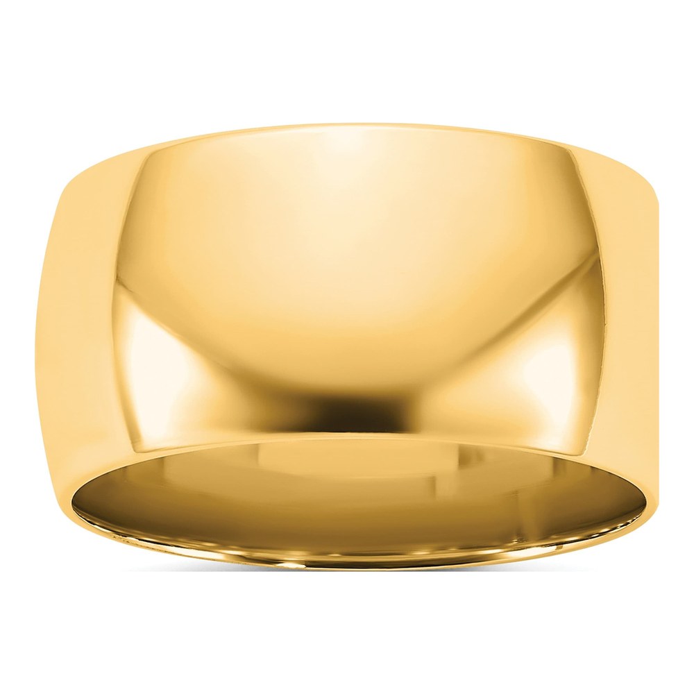 14K Yellow Gold 10mm Standard Comfort Fit Band Size 5.5