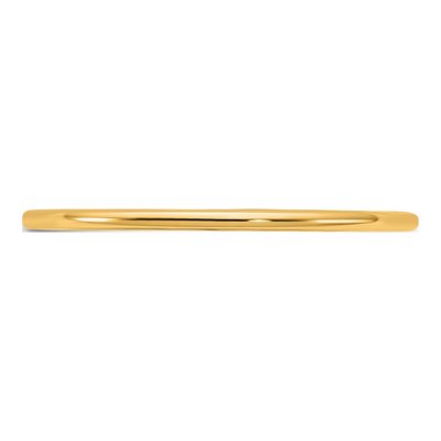 14K Yellow Gold 1mm Domed Comfort-Fit Wedding Band – view 3