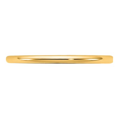 14K Yellow Gold 1.5mm Domed Comfort-Fit Wedding Band – view 3