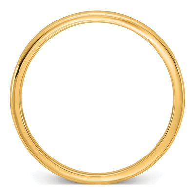 14K Yellow Gold 1.5mm Domed Comfort-Fit Wedding Band – view 2