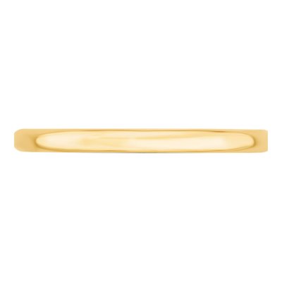14K Yellow Gold 2mm Domed Comfort-Fit Wedding Band – view 4