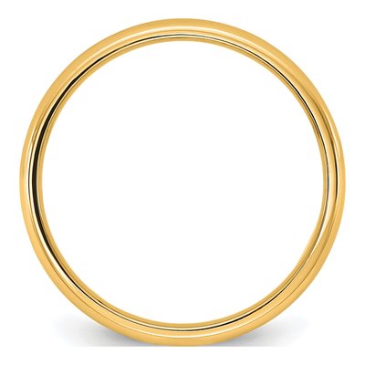 14K Yellow Gold 2.5mm Domed Comfort-Fit Wedding Band – view 2