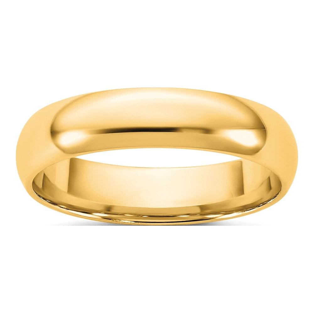 14K Yellow Gold 4.5mm Light-Weight Comfort Fit Band Size 12.5