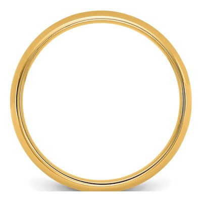 14K Yellow Gold 4.5mm Domed Comfort-Fit Wedding Band – view 2