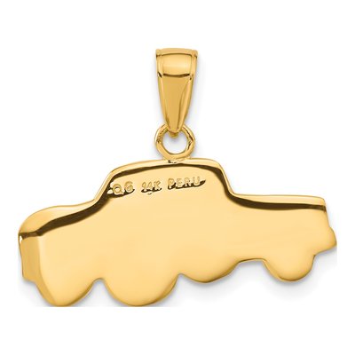 14K Yellow Gold Pick-Up Truck Pendant – view 4