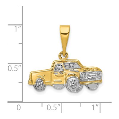 14K Yellow Gold Pick-Up Truck Pendant – view 5