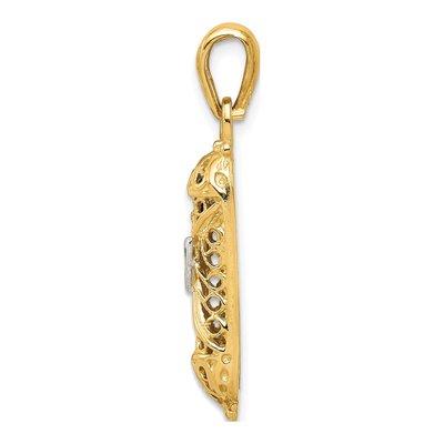 14K Yellow Gold Mezuzah Pendant – view 3
