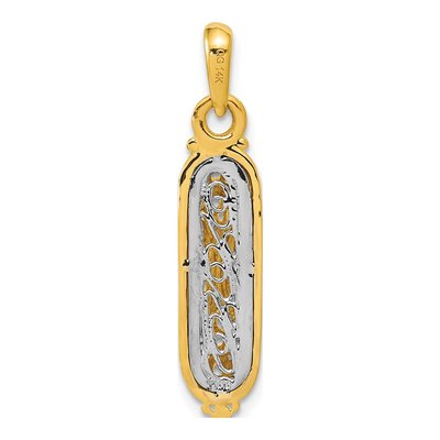 14K Yellow Gold Mezuzah Pendant – view 4