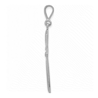 14K White Gold Passion Cross Pendant – view 3
