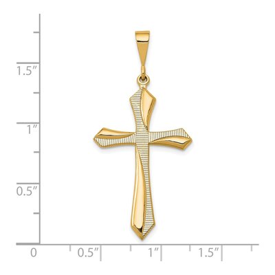 14K Yellow Gold Passion Cross Pendant – view 3