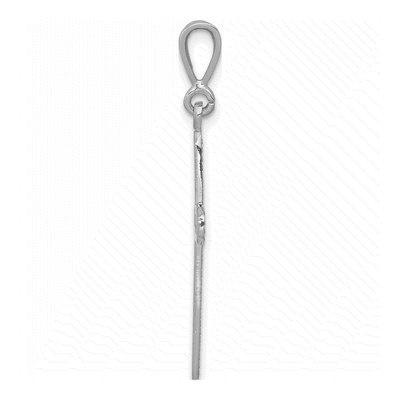 14K White Gold Celtic Knot Cross Pendant – view 3