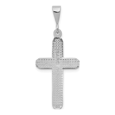 14K White Gold Celtic Knot Cross Pendant – view 5