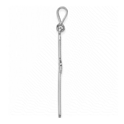 14K White Gold Celtic Knot Cross Pendant – view 3