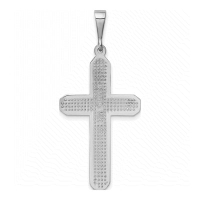 14K White Gold Celtic Knot Cross Pendant – view 5