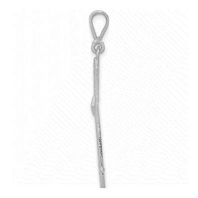14K White Gold Passion Cross Pendant – view 3