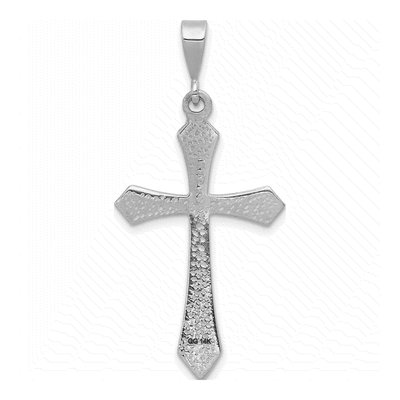 14K White Gold Passion Cross Pendant – view 5