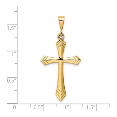 14K Yellow Gold Passion Cross Pendant – view 3
