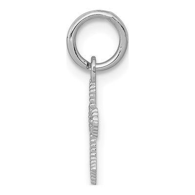 14K White Gold Passion Cross Pendant – view 3