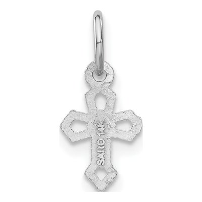 14K White Gold Passion Cross Pendant – view 4