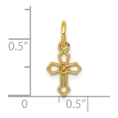 14K Yellow Gold Passion Cross Pendant – view 3