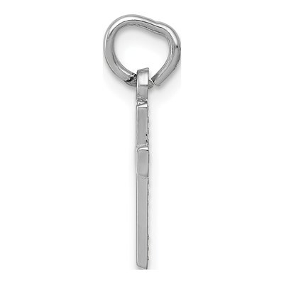 14K White Gold Cross Pendant – view 3