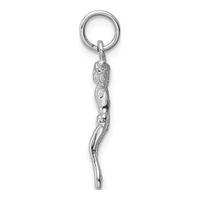 14K White Gold Jesus Pendant – view 3