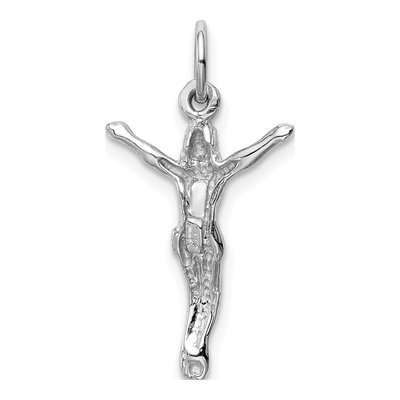 14K White Gold Jesus Pendant – view 5
