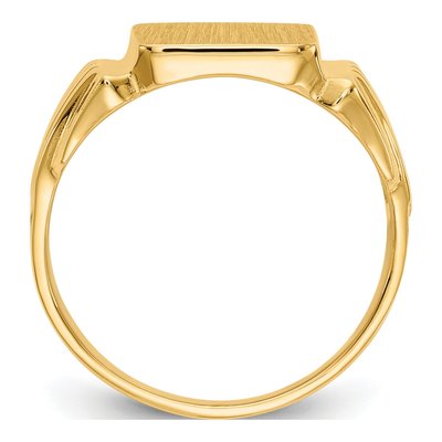 Men's 14K Yellow Gold Signet Ring – view 3