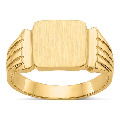 Men's 14K Yellow Gold Signet Ring