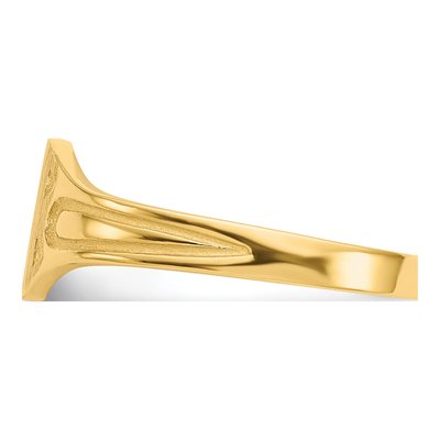 14K Yellow Gold Child's Signet Ring – view 4