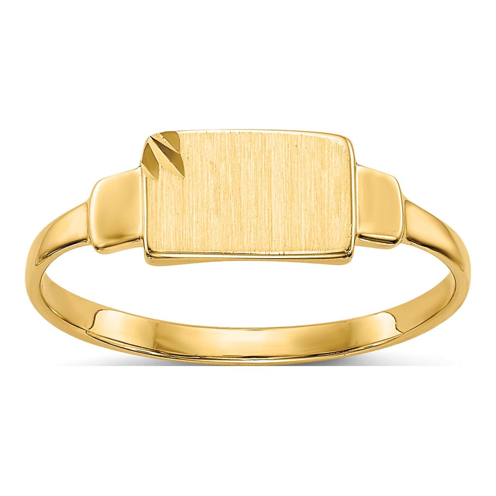 14K Yellow Gold Kids' Signet Ring