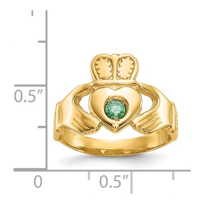 14K Yellow Gold Claddagh Ring – view 4