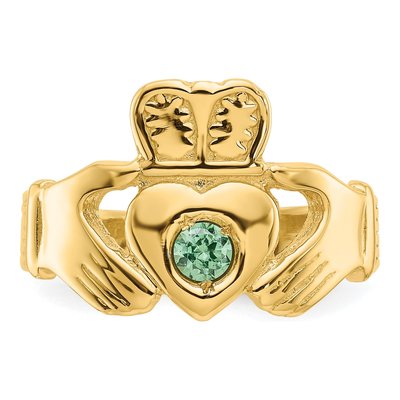 14K Yellow Gold Claddagh Ring – view 6