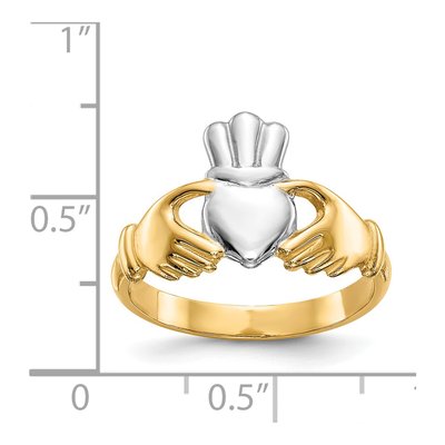 14K Yellow Gold Claddagh Ring – view 4