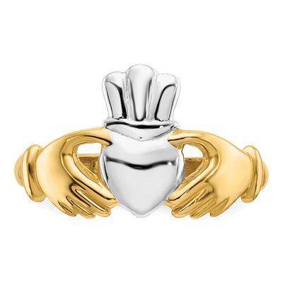 14K Yellow Gold Claddagh Ring – view 6