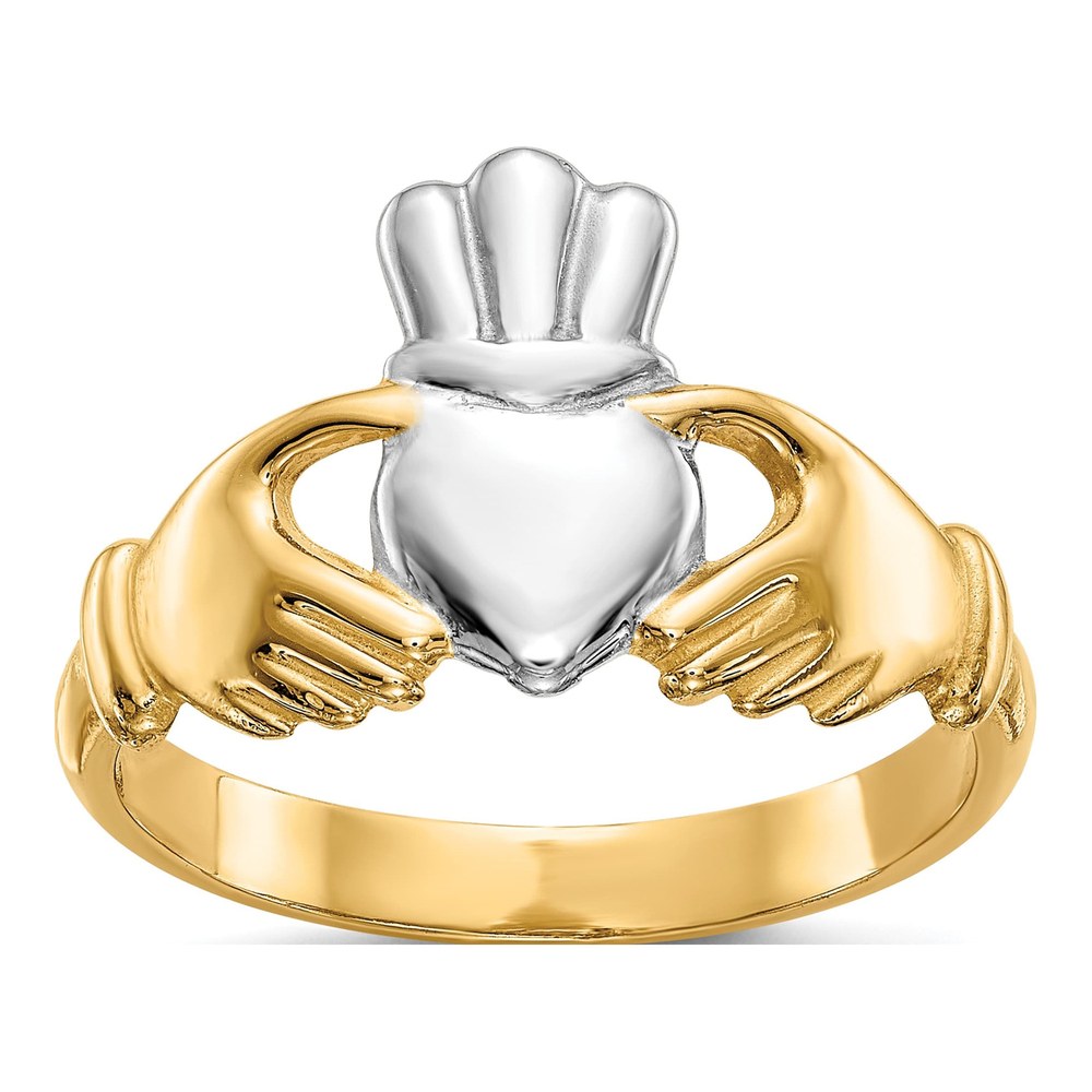 14K Yellow Gold Claddagh Ring
