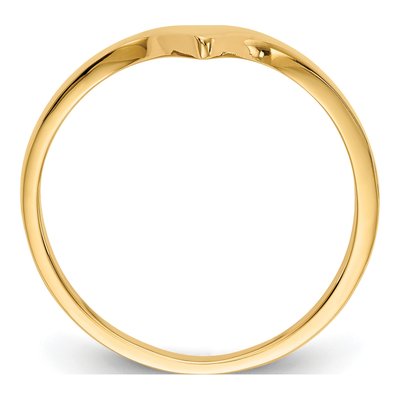 14K Yellow Gold Chevron Ring – view 3
