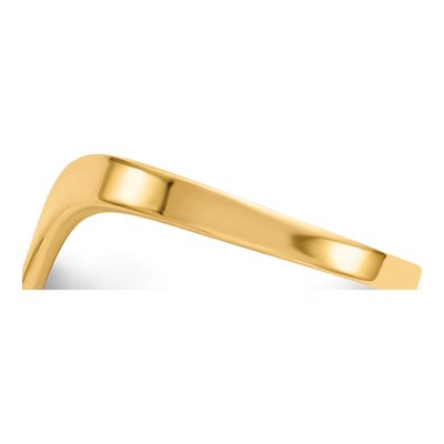 14K Yellow Gold Chevron Ring – view 5