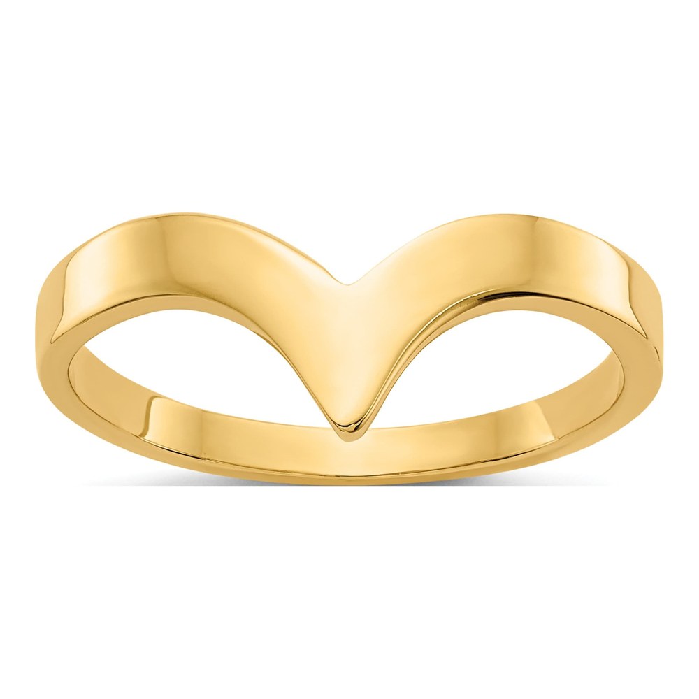 14K Yellow Gold Chevron Ring