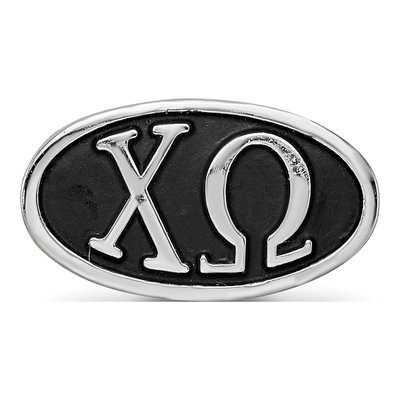 Chi Omega Sterling Silver Enameled Bead – view 4
