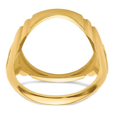 14K Yellow Gold Coin Bezel Coin Bezel – view 6