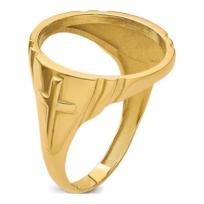 14K Yellow Gold Coin Bezel Coin Bezel – view 7