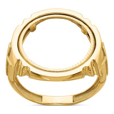 14K Yellow Gold Coin Bezel Coin Bezel – view 8