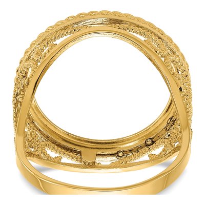 14K Yellow Gold Coin Bezel Coin Bezel – view 6