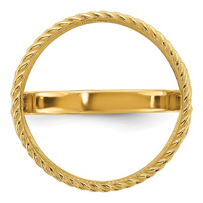 14K Yellow Gold Coin Bezel Coin Bezel – view 4