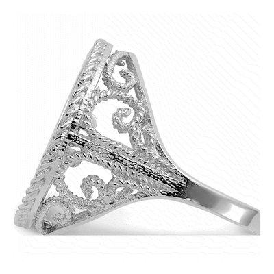 14K White Gold Coin Bezel Coin Bezel – view 4