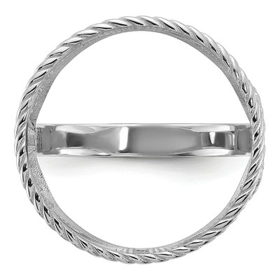 14K White Gold Coin Bezel Coin Bezel – view 5